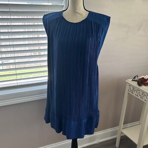 Anthropologie Sapphire Blue Mini Dress